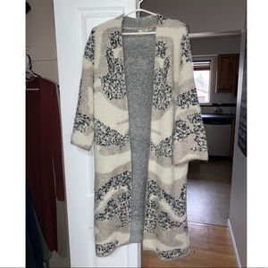 Long oversized cardigan